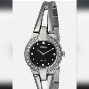NWT Seiko Solar Stainless Steel Watch.